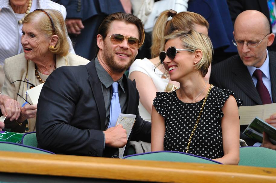 Chris Hemsworth, protagonista di Thor, e la compagna Elsa Pataky  (Olycom)